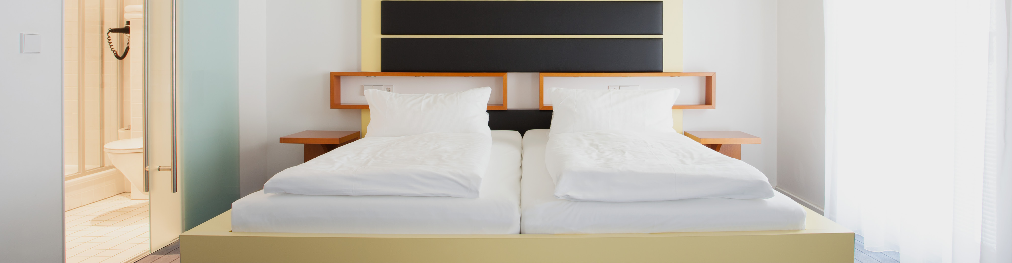 Economy Zimmer | Hotel Schloss Montabaur Helles Economy Zimmer mit funktionalem Design